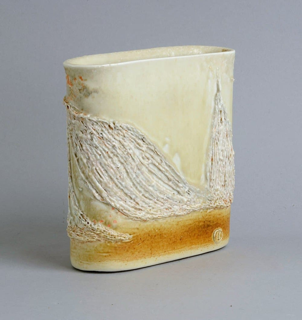 Unique stoneware vase by Gottlind Weigel B3893 - Freeforms