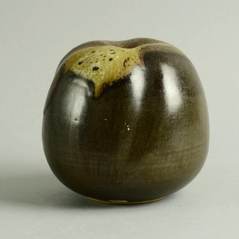 Unique stoneware vase by Horst Kerstan A1348 - Freeforms