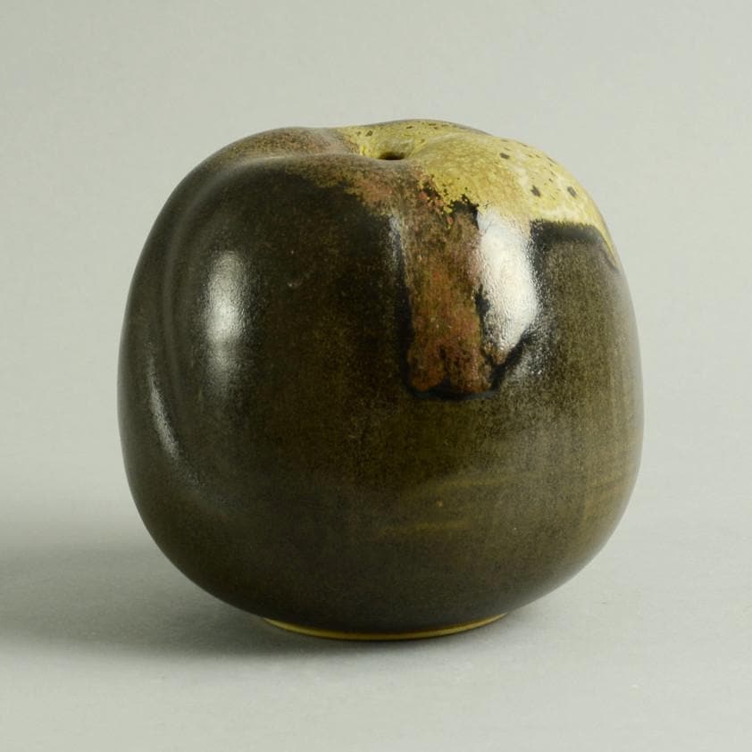 Unique stoneware vase by Horst Kerstan A1348 - Freeforms