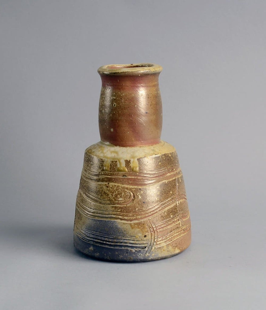 Unique stoneware vase by Horst Kerstan B3464A - Freeforms