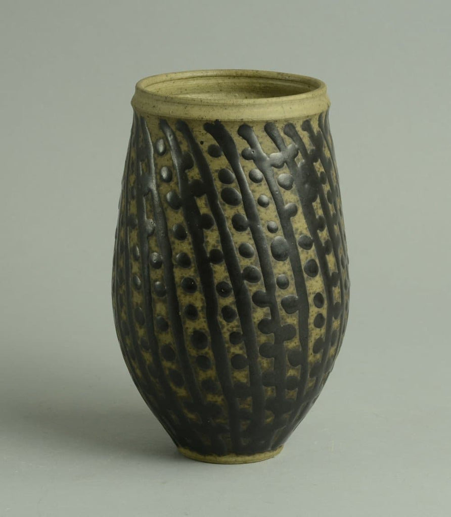 Unique stoneware vase by Ingeborg and Bruno Asshoff N9741 - Freeforms