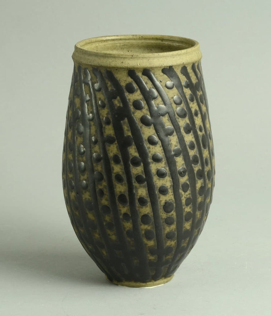 Unique stoneware vase by Ingeborg and Bruno Asshoff N9741 - Freeforms