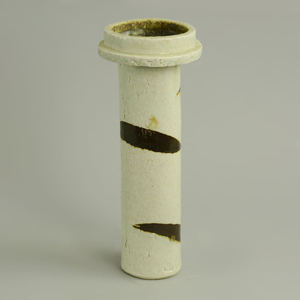 Unique stoneware vase by Janet Leach N7179 - Freeforms