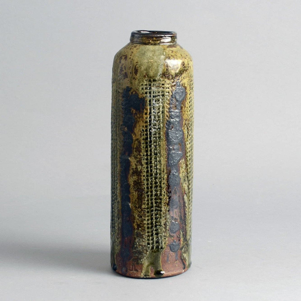Unique stoneware vase by Janet Leach N9072 - Freeforms