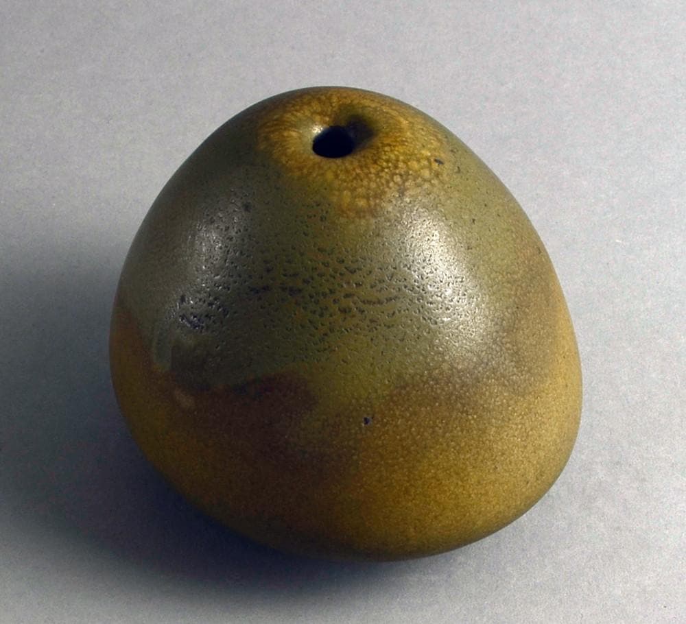 Unique stoneware vase by Karl Scheid A1676 - Freeforms