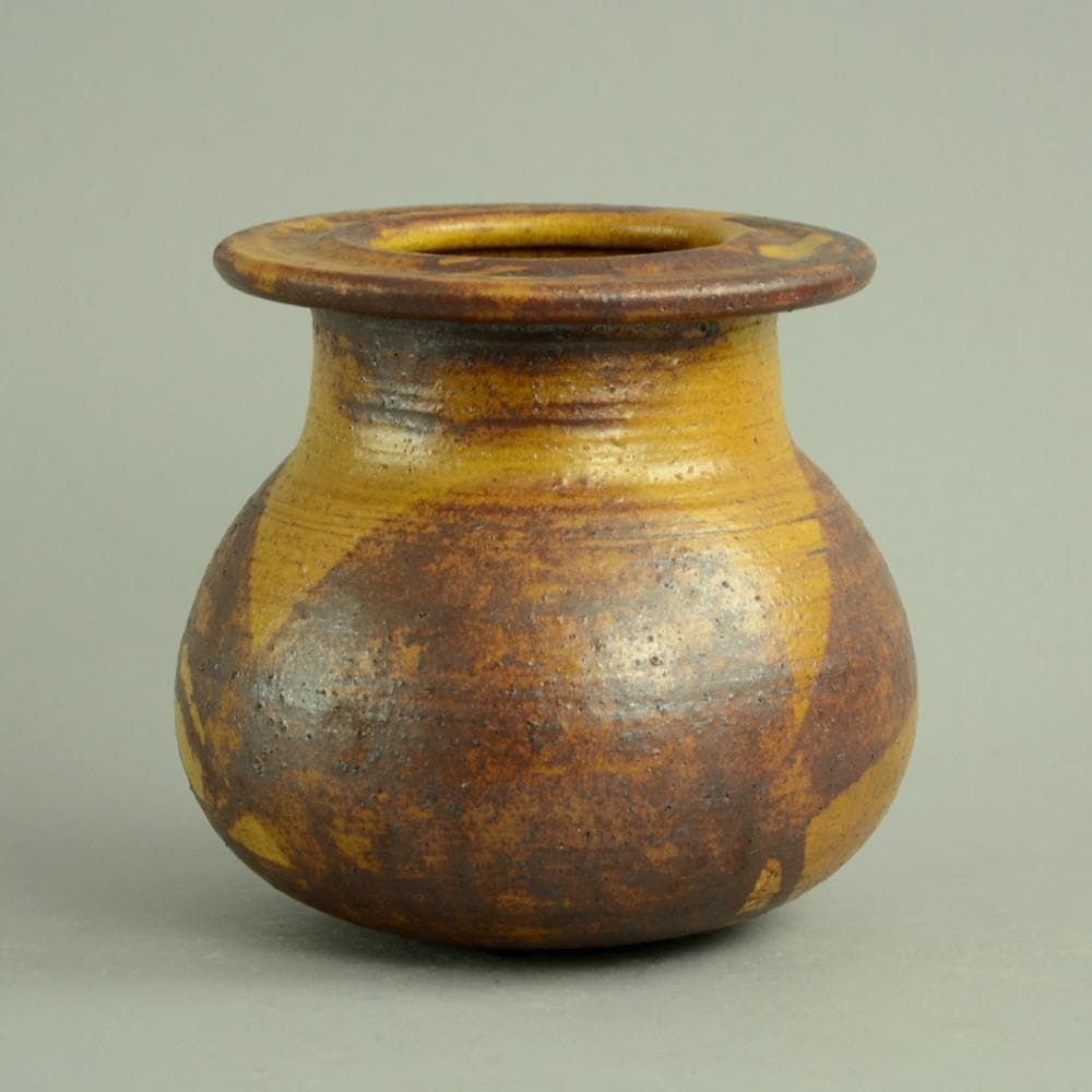Unique stoneware vase by Liisa Hallamaa N6361 - Freeforms