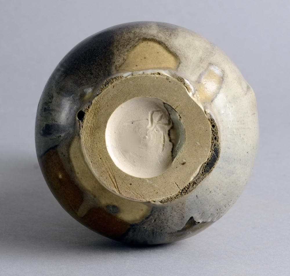 Unique stoneware vase by Reinhold Rieckmann N9613 - Freeforms