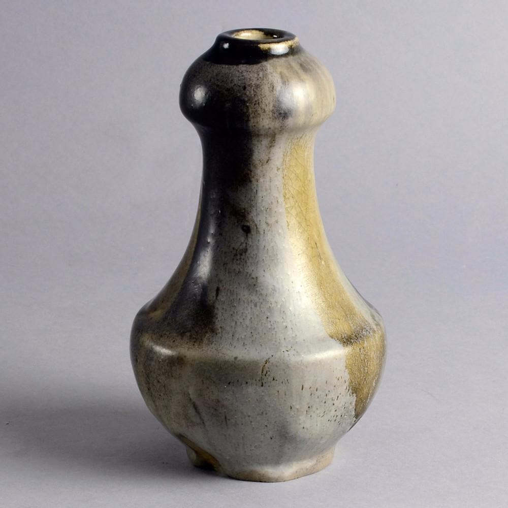 Unique stoneware vase by Reinhold Rieckmann N9613 - Freeforms