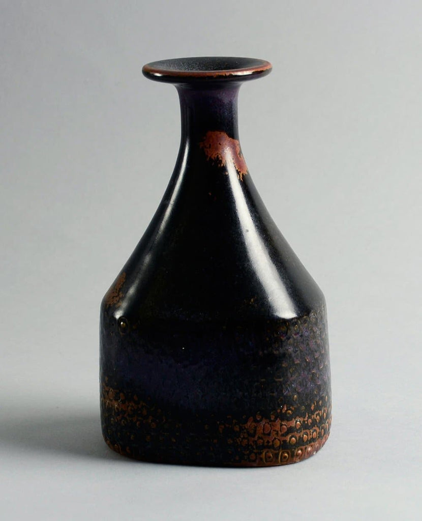 Unique stoneware vase by Stig Lindberg A1554 - Freeforms