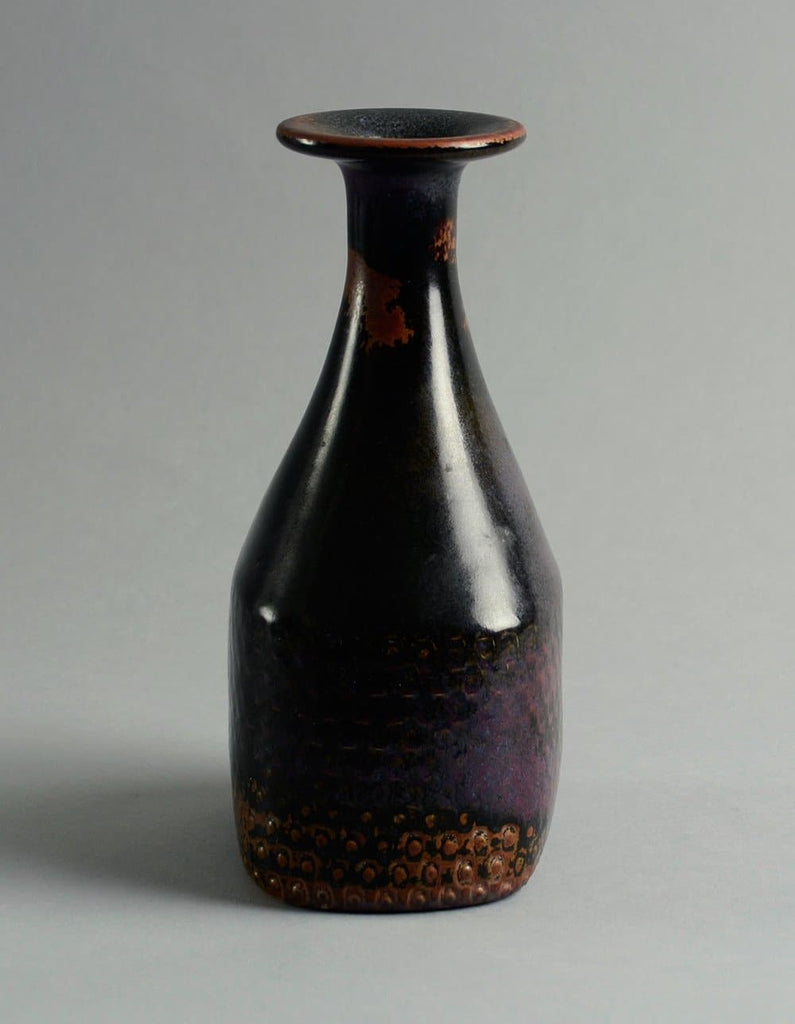 Unique stoneware vase by Stig Lindberg A1554 - Freeforms