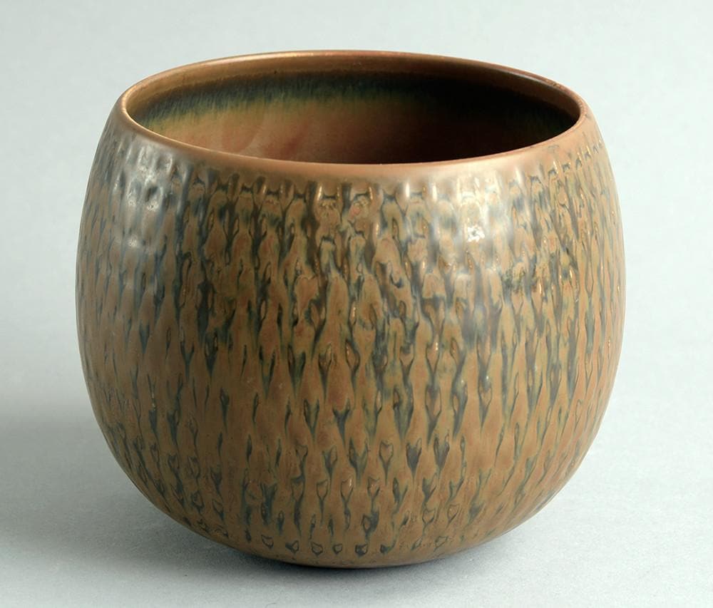 Unique stoneware vase by Stig Lindberg A1723 - Freeforms