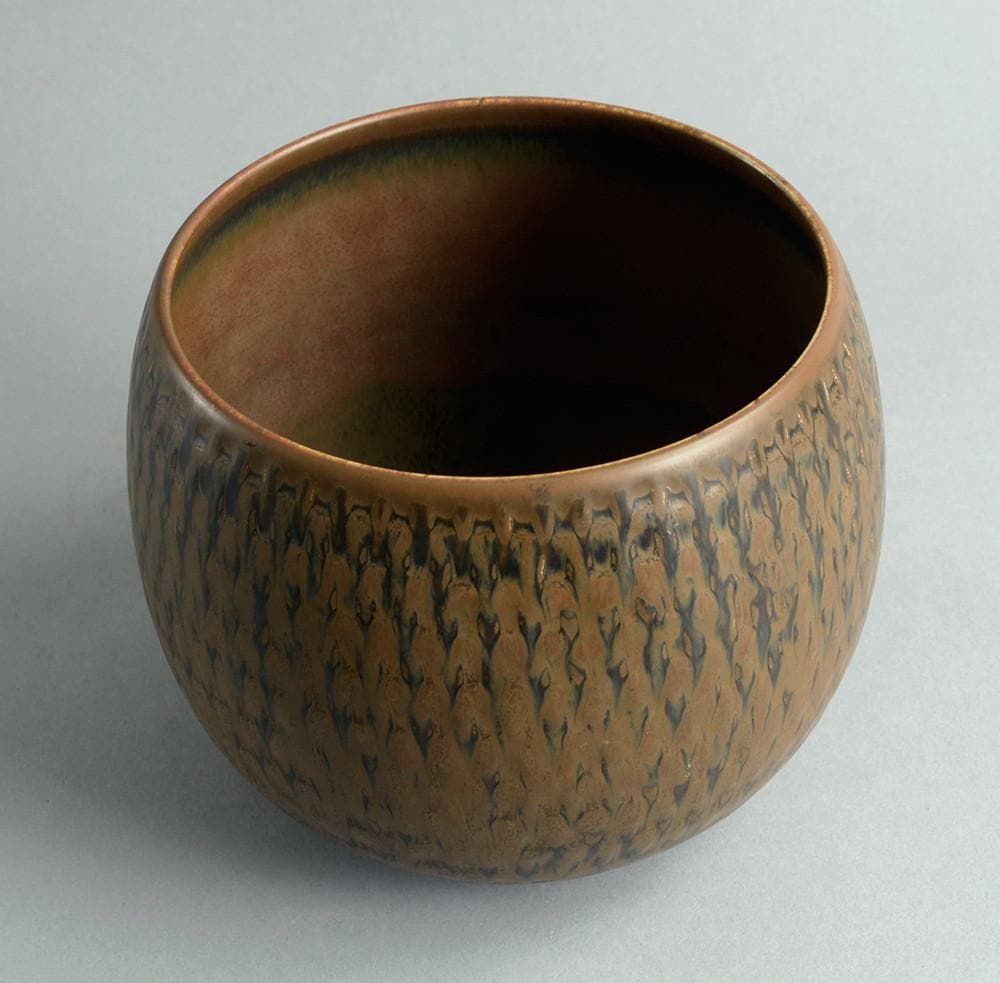 Unique stoneware vase by Stig Lindberg A1723 - Freeforms