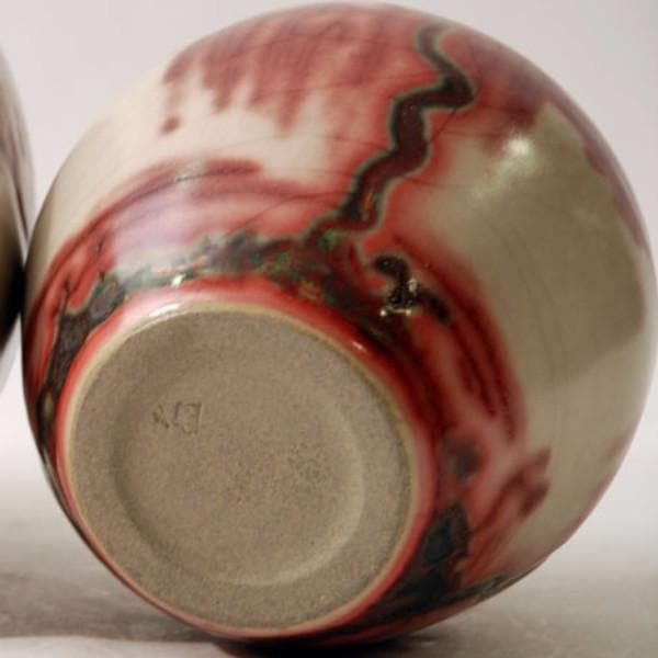 Unique stoneware vase by Thora Hjorth N2028 - Freeforms