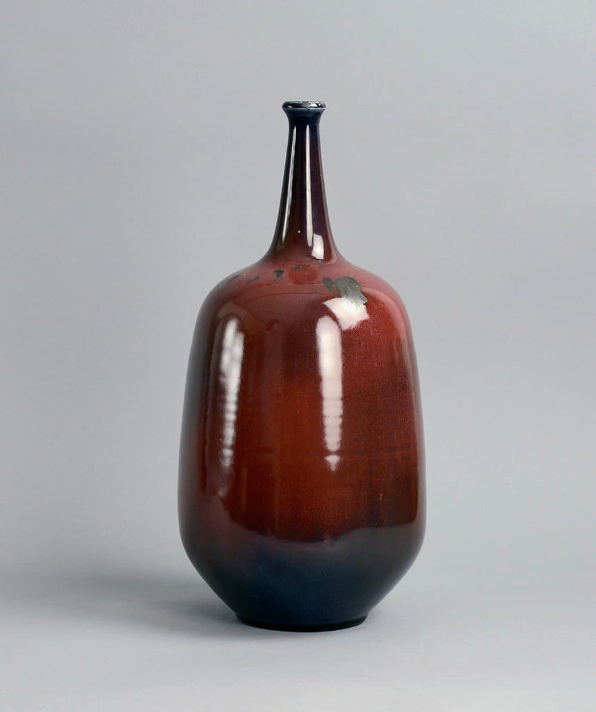 Unique stoneware vase by Wendelin Stahl B3446 - Freeforms