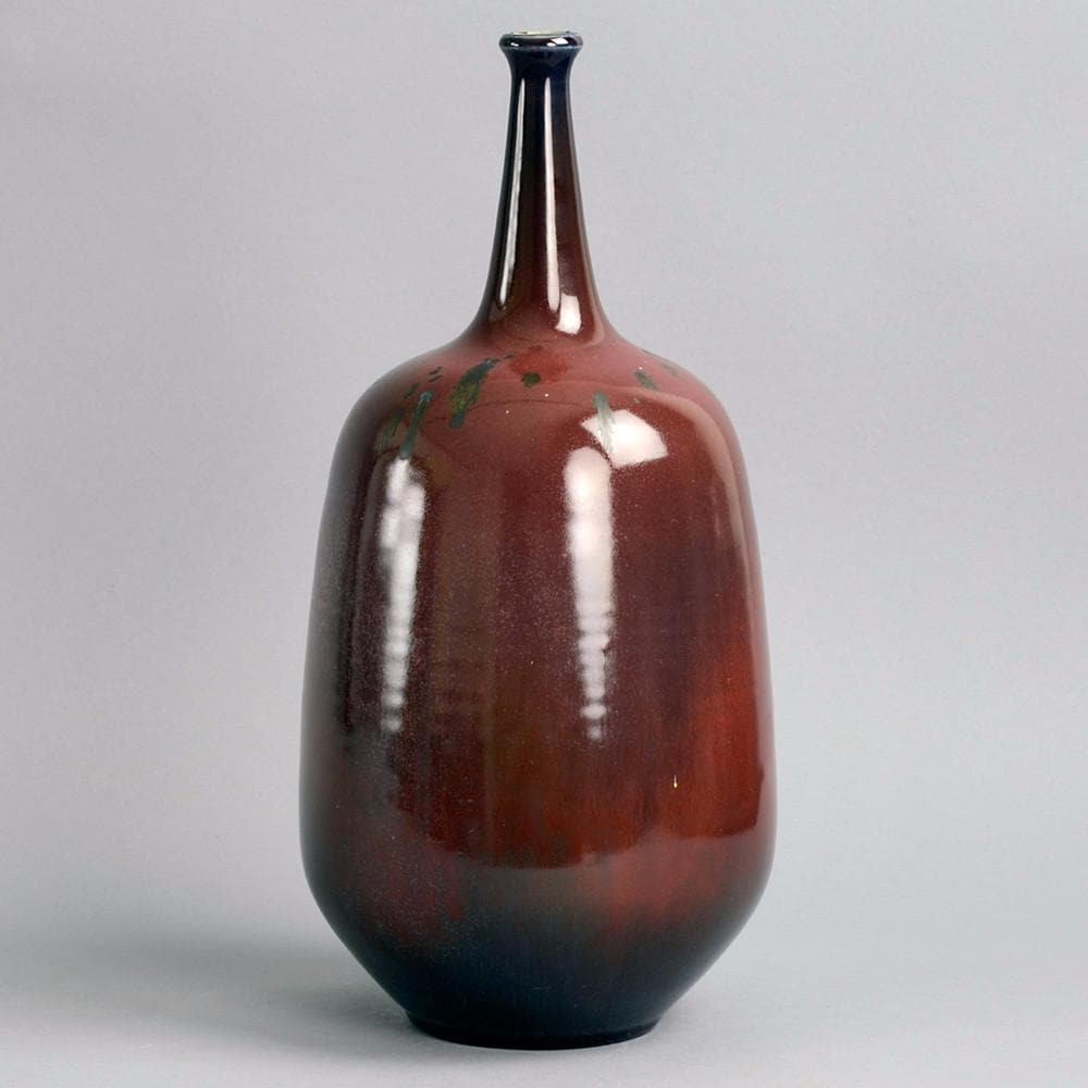 Unique stoneware vase by Wendelin Stahl B3446 - Freeforms