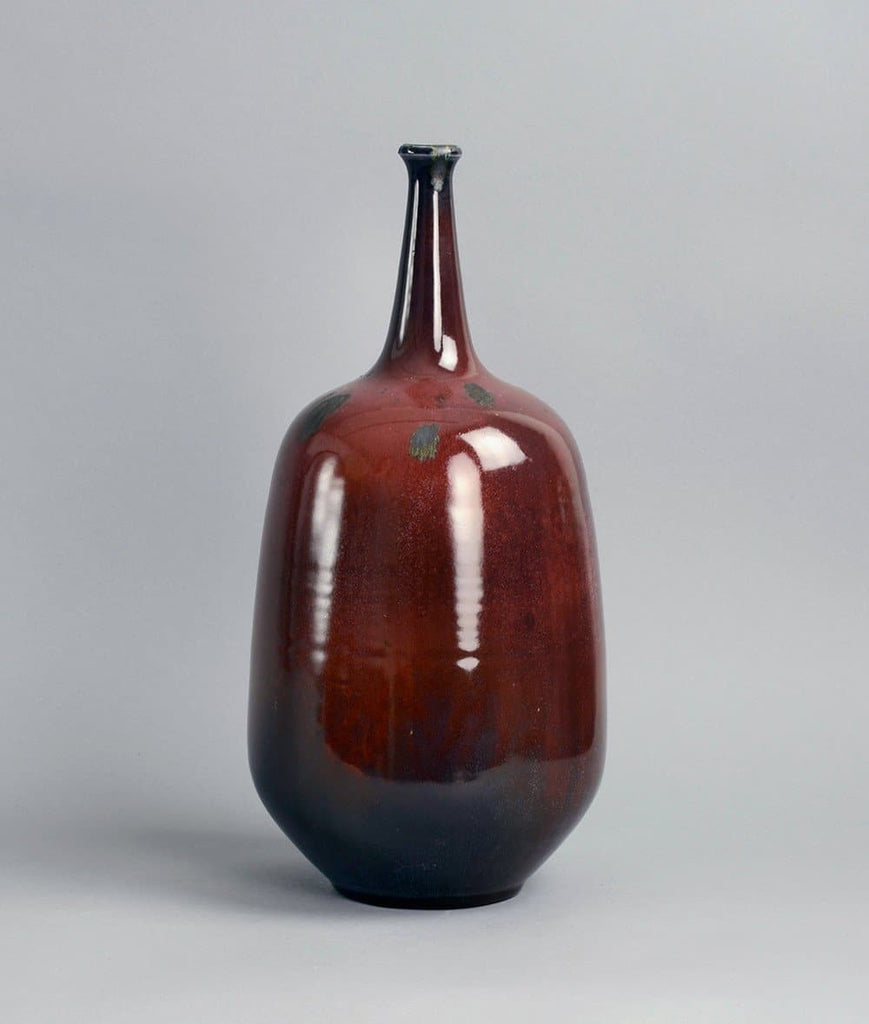 Unique stoneware vase by Wendelin Stahl B3446 - Freeforms