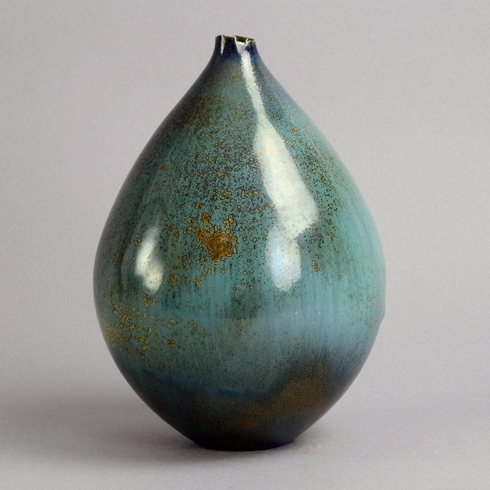 Unique stoneware vase by Wendelin Stahl B3833 - Freeforms