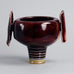 Unique stoneware vase with attached wing-like handles by Johan Broekema B3459 - Freeforms
