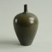 Unique stoneware vase with brown glaze by Berndt Friberg B3085 - Freeforms