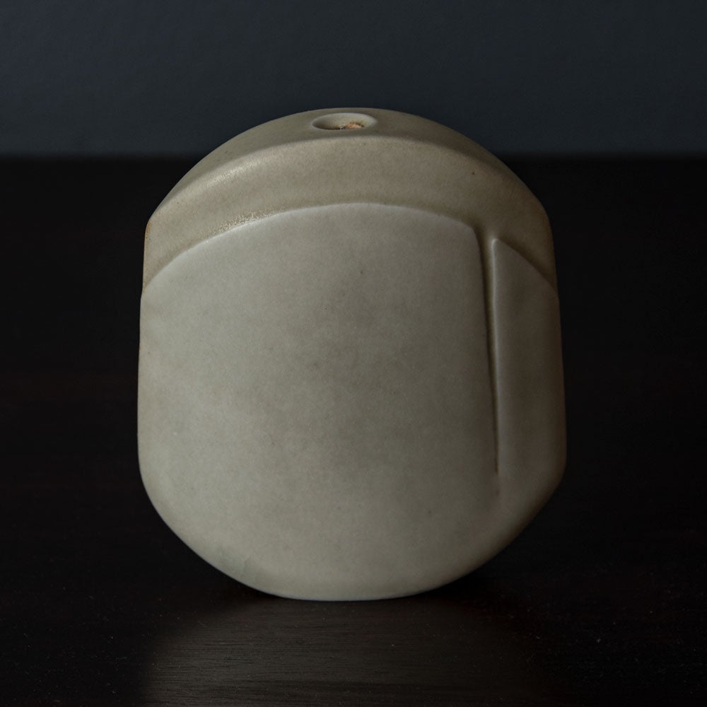 Ursula Scheid, Germany, porcelain vase with white glaze G9263 - Freeforms