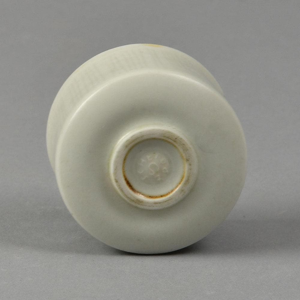 Ursula Scheid, Germany, unique stoneware vase with matte cream glaze F8329 - Freeforms