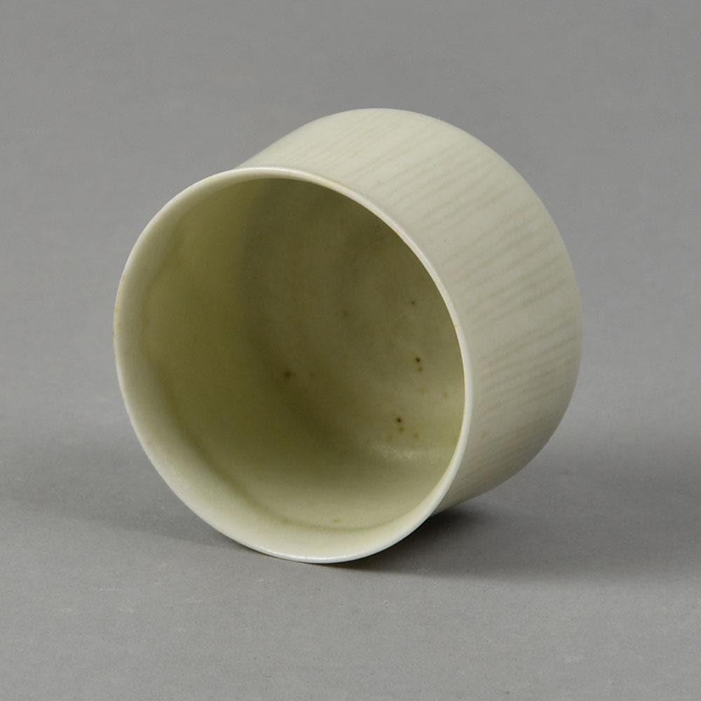 Ursula Scheid, Germany, unique stoneware vase with matte cream glaze F8329 - Freeforms