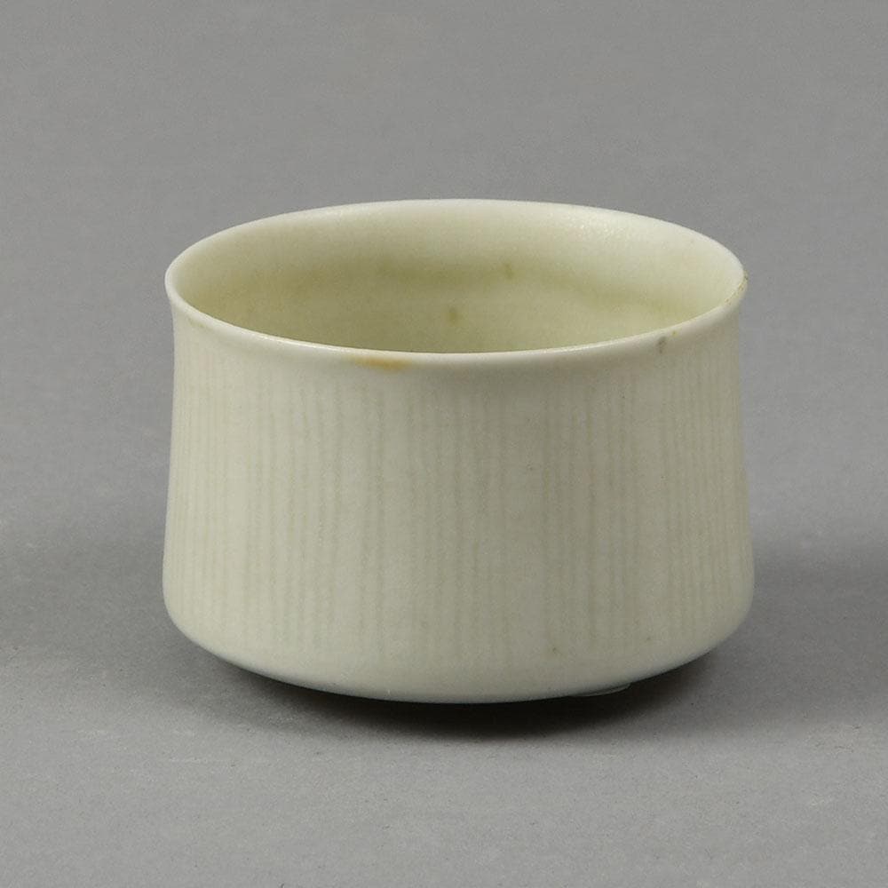 Ursula Scheid, Germany, unique stoneware vase with matte cream glaze F8329 - Freeforms