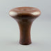 Ursula Scheid Tall flaring vase with glossy reddish brown glaze D6123 - Freeforms