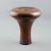 Ursula Scheid Tall flaring vase with glossy reddish brown glaze D6123 - Freeforms