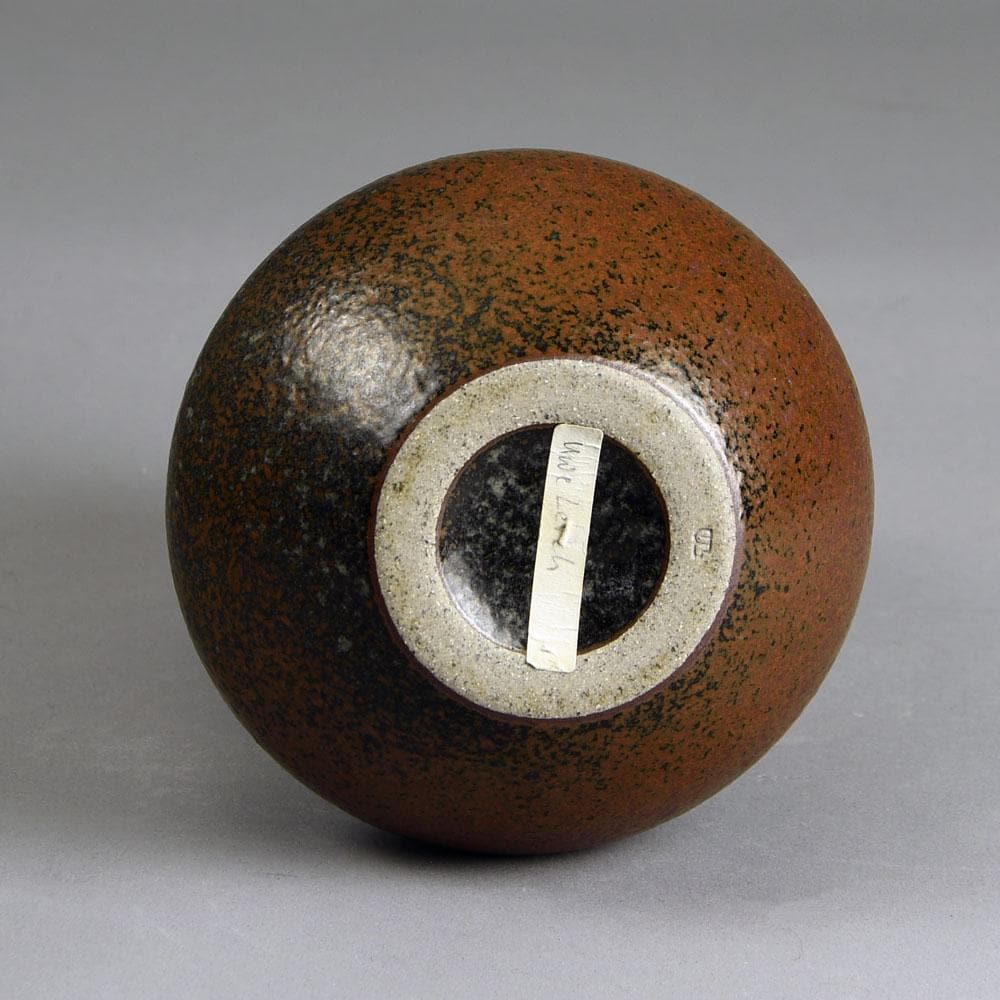 Uwe Lerch, Germany, unique stoneware vase with brown glaze E7288 - Freeforms