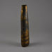 Val Barry, UK, elongated stoneware vessel with brown manganese glaze F8280 - Freeforms