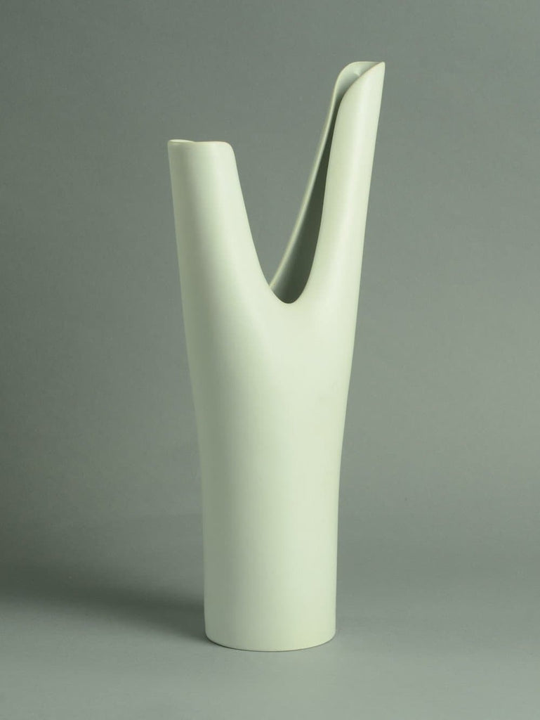 stig lindberg veckla vase gustavsberg white