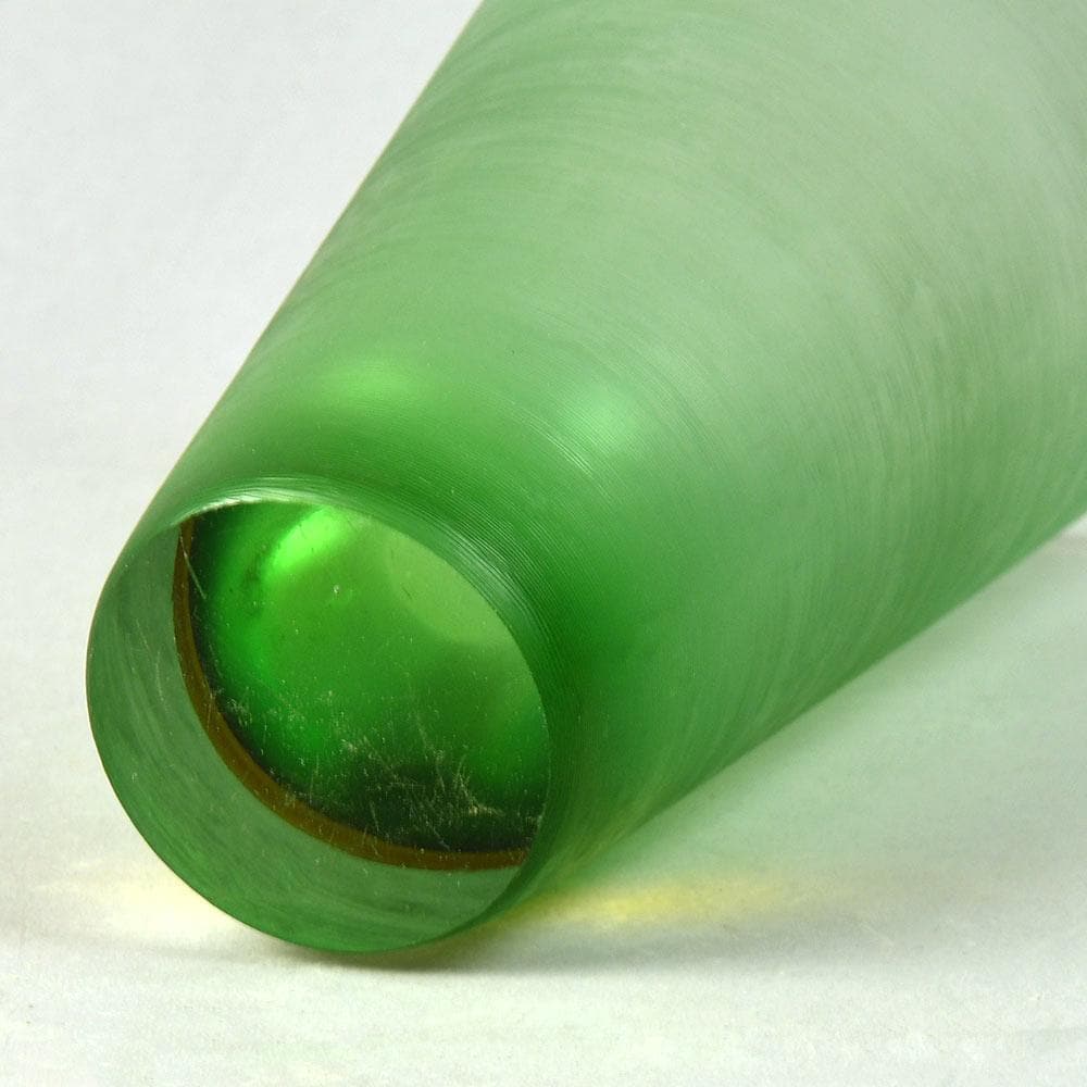 Venini Inciso vase in green and orange G9267 - Freeforms