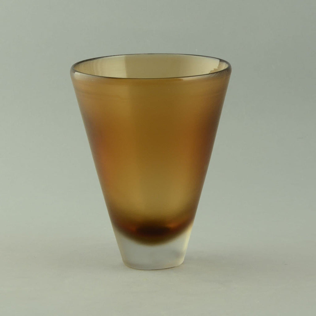 Venini Inciso vase in orange-amber D6167 - Freeforms