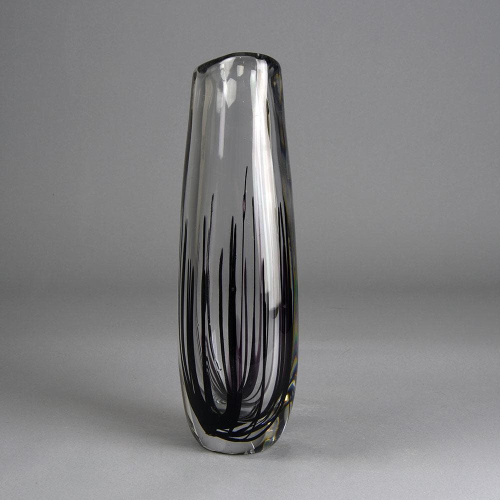 Vicke Lindstrand for Kosta "Black Grass"vase E7139 - Freeforms