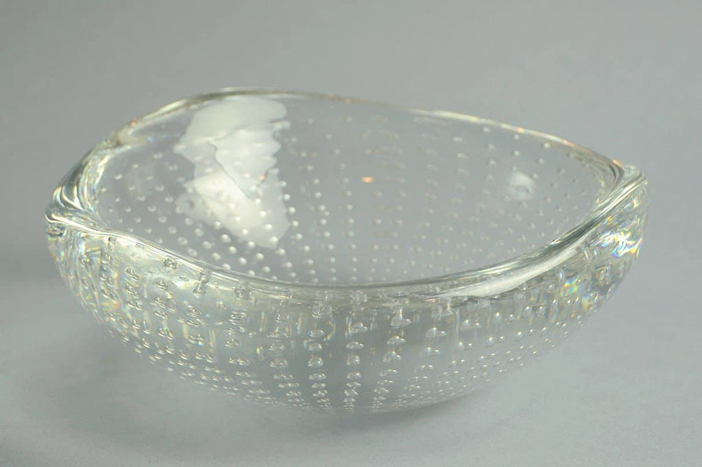 Vicke Lindstrand for Kosta Clear glass bowl N8687 - Freeforms