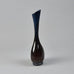Vicke Lindstrand for Kosta "Colora" blue and brown glass vase N3550 - Freeforms