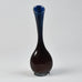 Vicke Lindstrand for Kosta "Colora" blue and brown glass vase N3550 - Freeforms