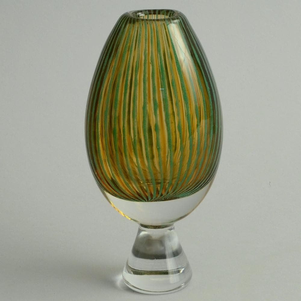 Vicke Lindstrand for Kosta Glass footed vase N8686 - Freeforms