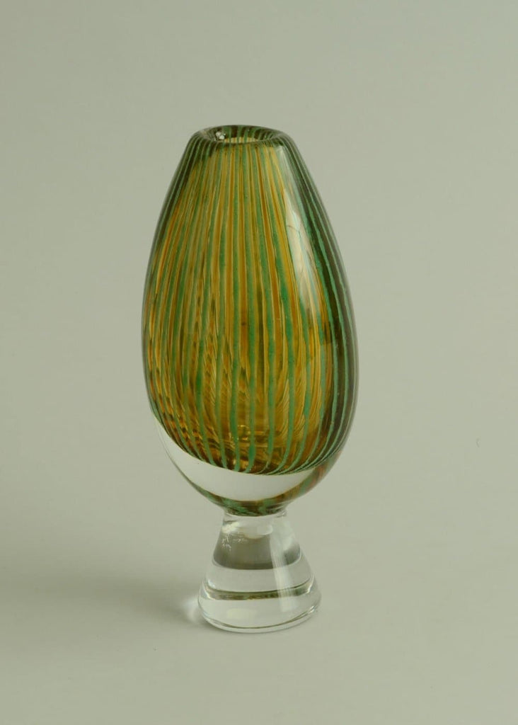 Vicke Lindstrand for Kosta Glass footed vase N8686 - Freeforms