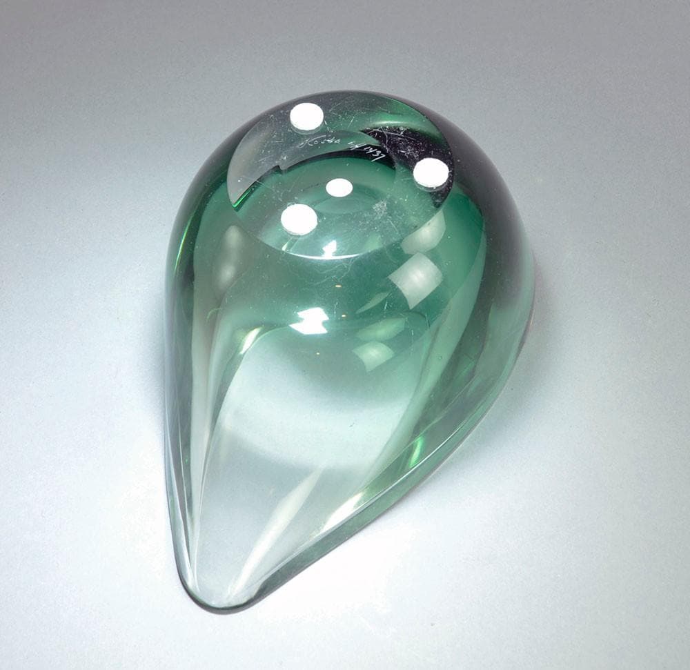 Vicke Lindstrand for Kosta Glass "Sommerso" bowl A1543 - Freeforms