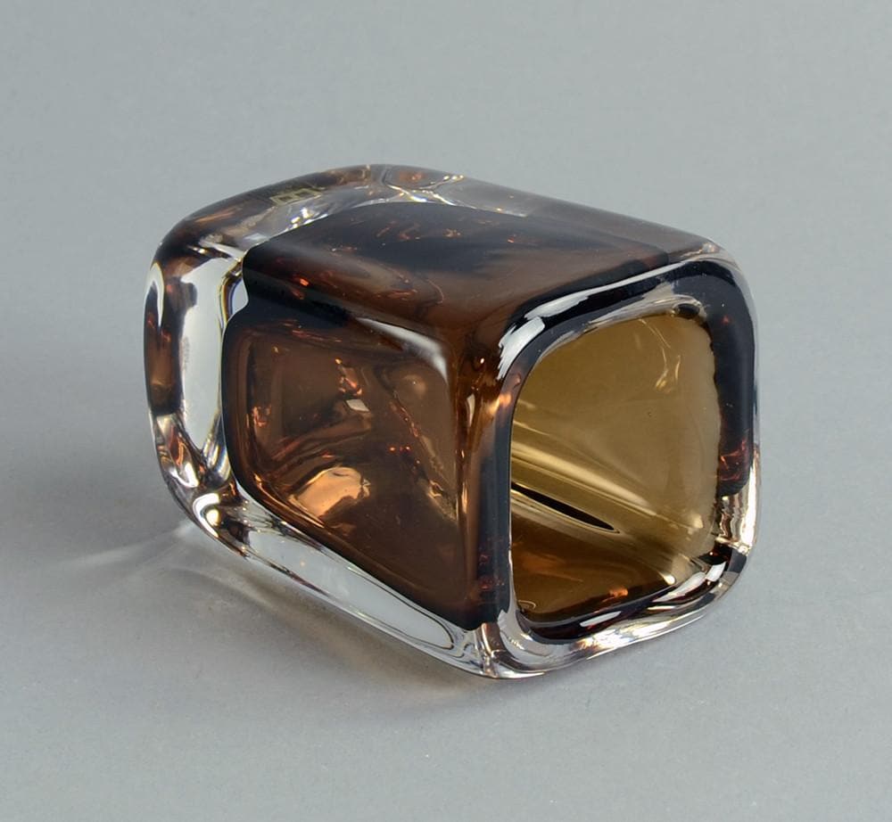 Vicke Lindstrand for Kosta Glass "Sommerso" vase A2116 - Freeforms