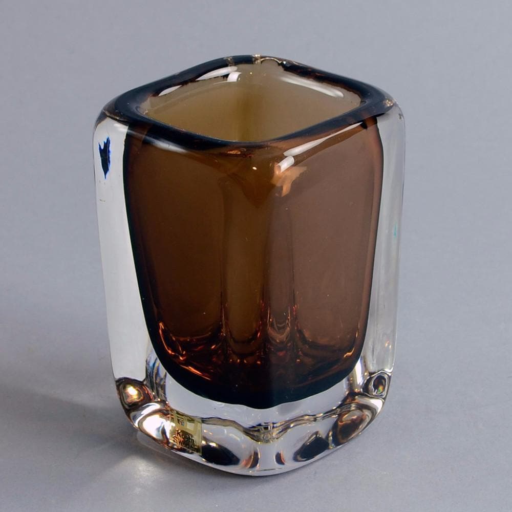 Vicke Lindstrand for Kosta Glass "Sommerso" vase A2116 - Freeforms