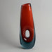 Vicke Lindstrand for Kosta, pierced "Sommerso" vase in red A1638 - Freeforms