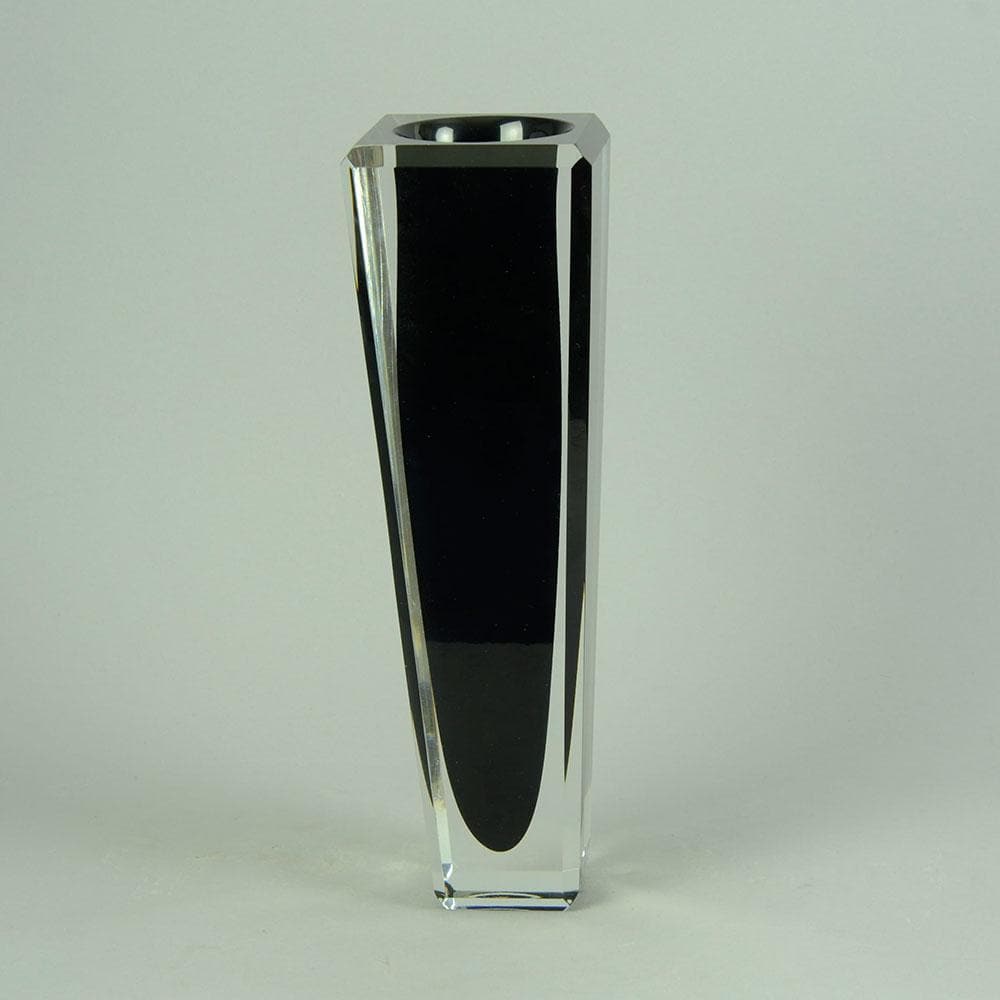 Vicke Lindstrand for Kosta, Rectangular sommerso vaseC5401 - Freeforms