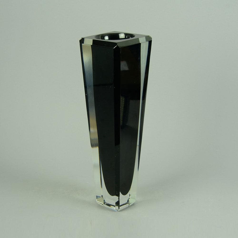 Vicke Lindstrand for Kosta, Rectangular sommerso vaseC5401 - Freeforms