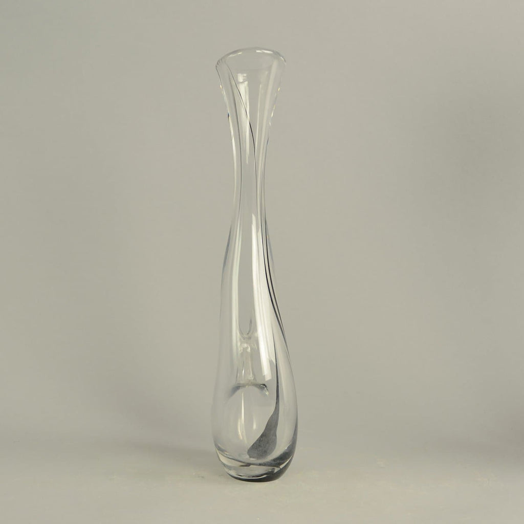 Vicke Lindstrand Hand blown glass pierced vase C5209 - Freeforms