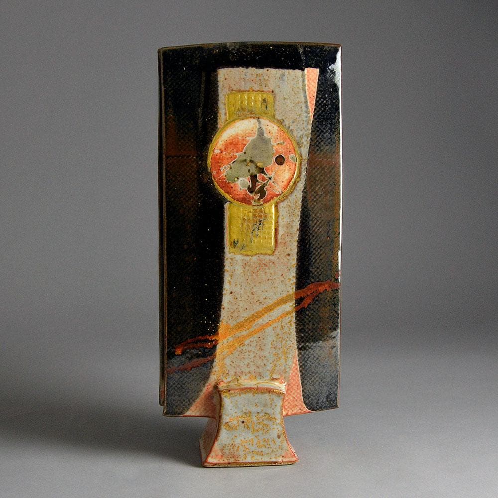 Vincent Potier, France, unique stoneware sculptural vessel E7029 - Freeforms