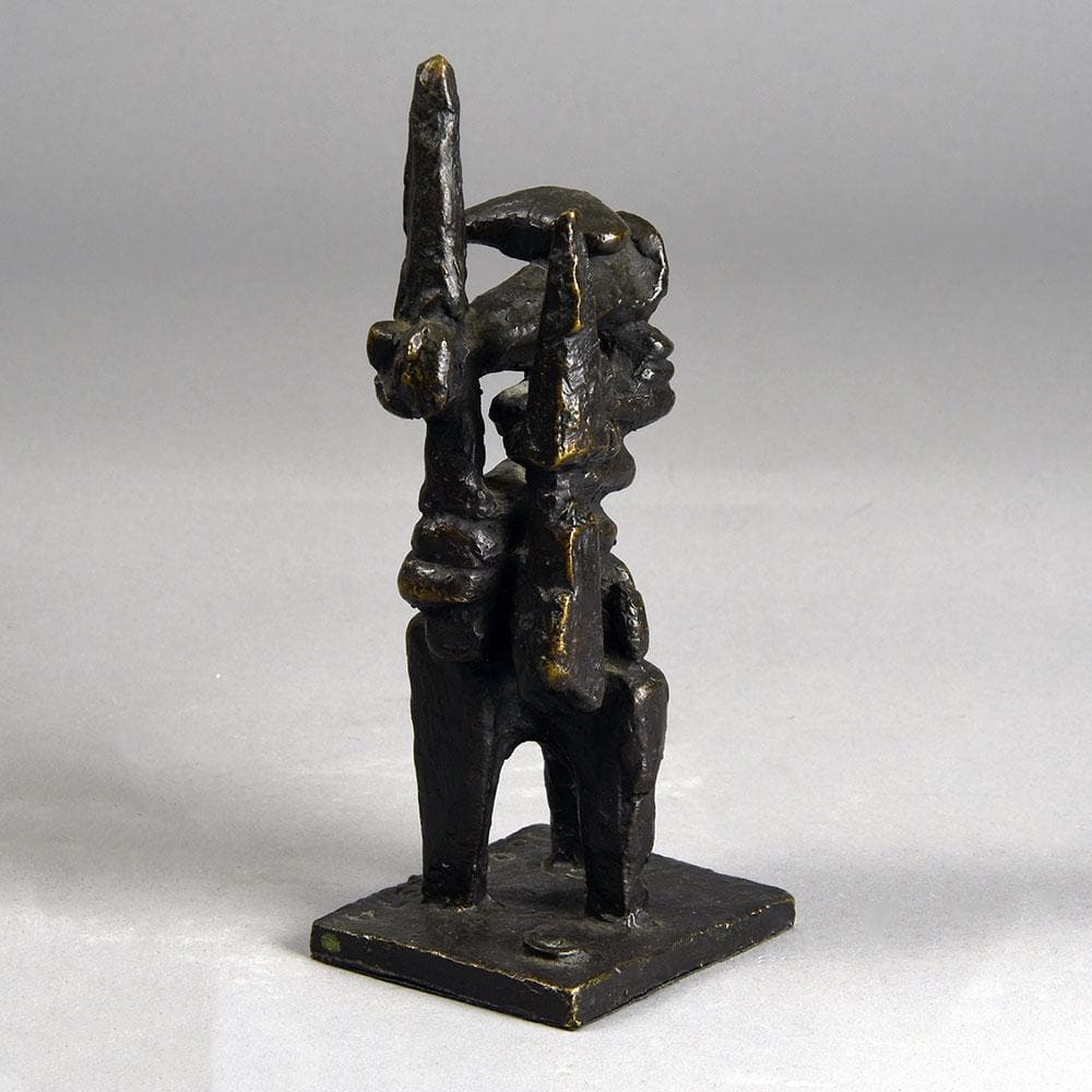 Wessel Couzijn, Netherlands cast bronze abstract tabletop sculpture E7154 - Freeforms