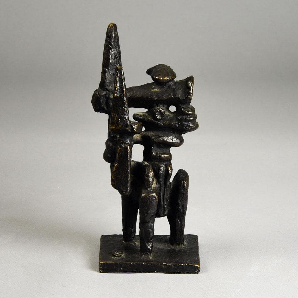 Wessel Couzijn, Netherlands cast bronze abstract tabletop sculpture E7154 - Freeforms